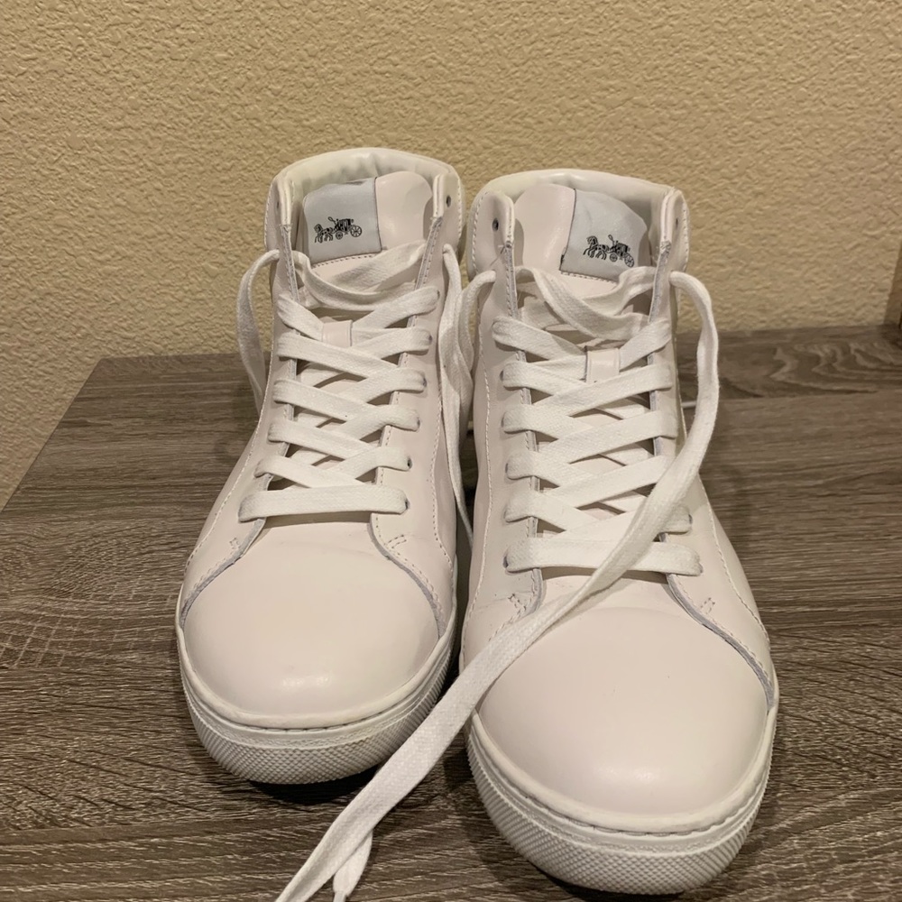 Coach white sneaker high